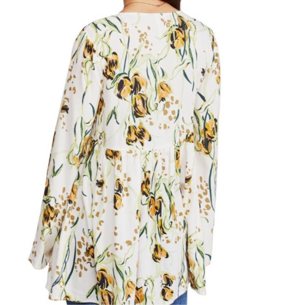 Free People Floral Bella Tunic Top Size Small - Picture 4 of 13
